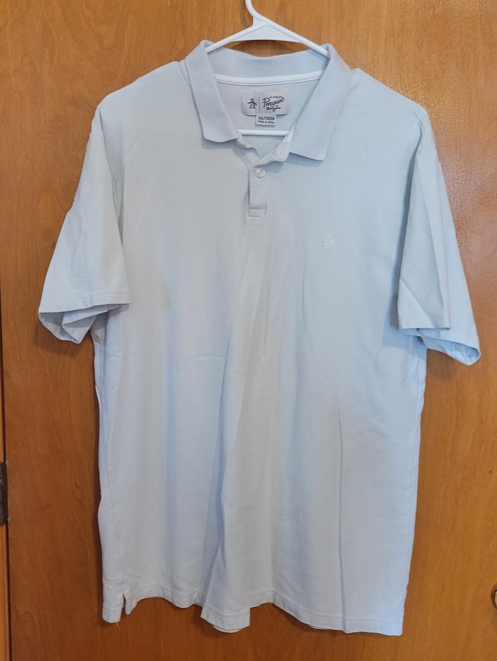 The Original Penguin by Munsing Wear Light Blue Polo Shirt, Size XXL